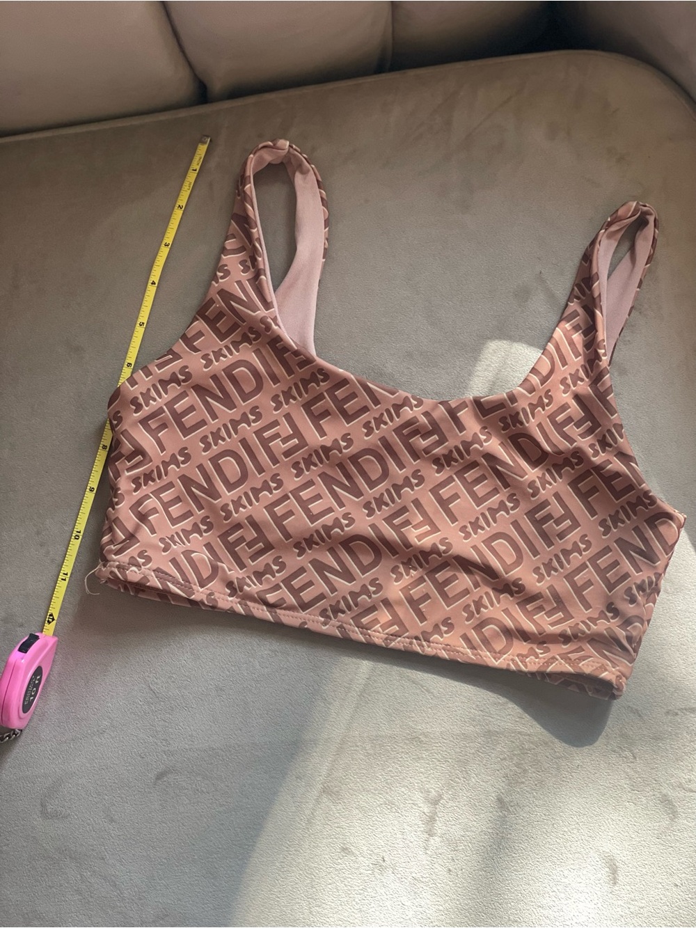 Fendi x Skims Two Piece Bathing Suit Bra + High Waisted Bikini Size M - Picture 7 of 15